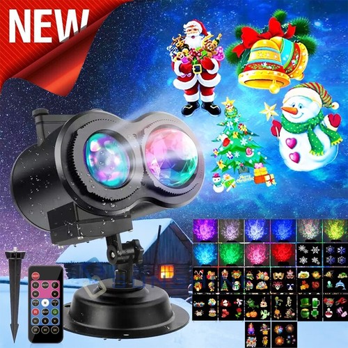 Christmas snowflake projector - christmas,