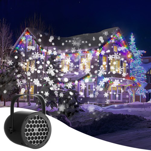Christmas snowflake projector - christmas,
