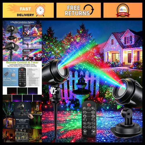 Rgb laser christmas projector - laser,