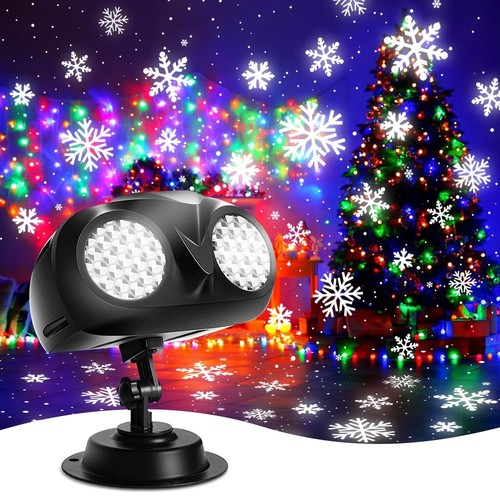 Christmas snowflake projector - christmas,
