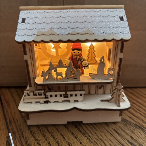 Laser cut led christmas - cut, scene