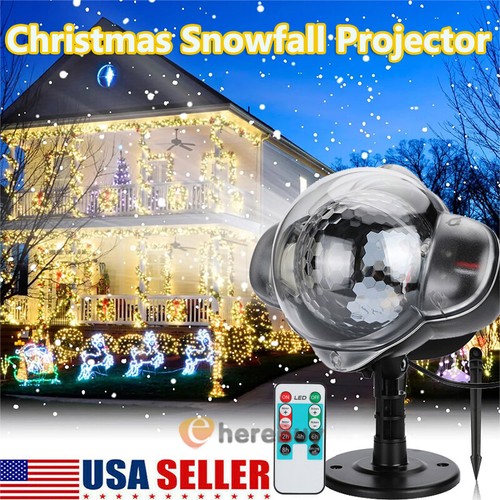 Christmas snowflake projector - christmas,
