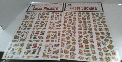 Christmas house laser stickers - house,