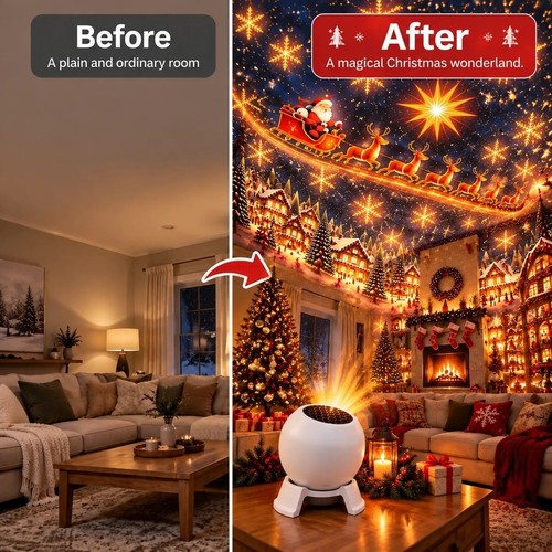 Christmas magic projection - magic,
