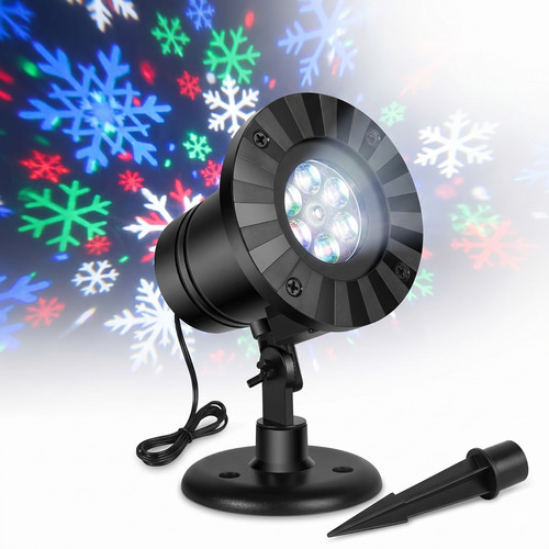 Christmas snowflake projector - christmas,
