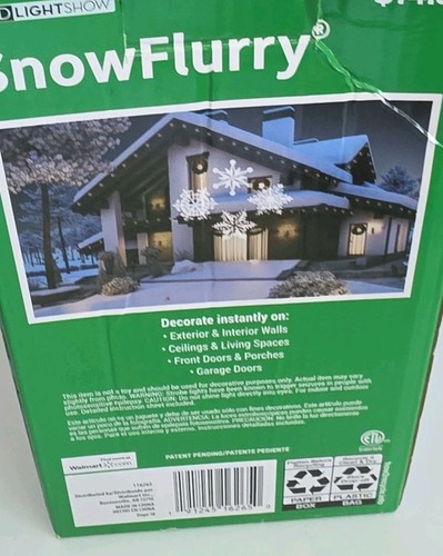 Christmas snowflake projector - christmas,