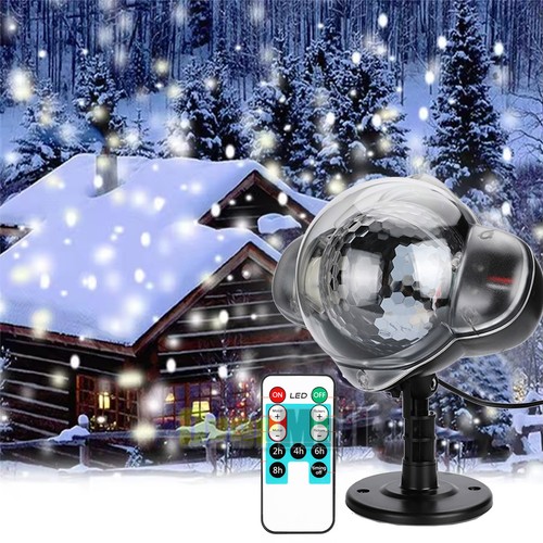 Christmas snowflake projector - christmas,